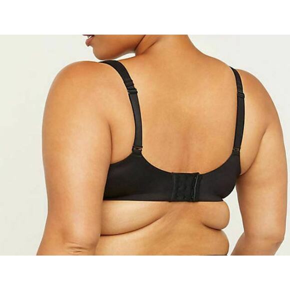 Catherines Smooth Underwire Full Coverage Black Bra Size 54D - Picture 2 of 4